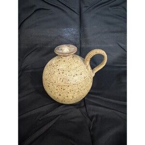 Speckled Stoneware Jug Signed by Artist on the bottom